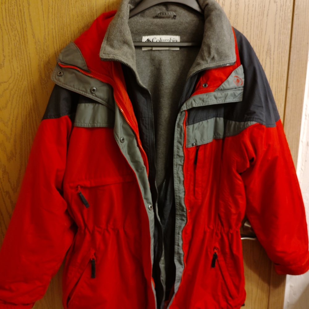 Columbia Charcoal Fleece Jacket - Picture 1 of 7